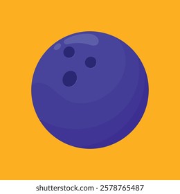 Bowling Ball Vector Illustration. Bowling Ball game icon vector. Bowling Ball Sports icon