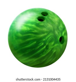 Bowling ball vector illustration on white background