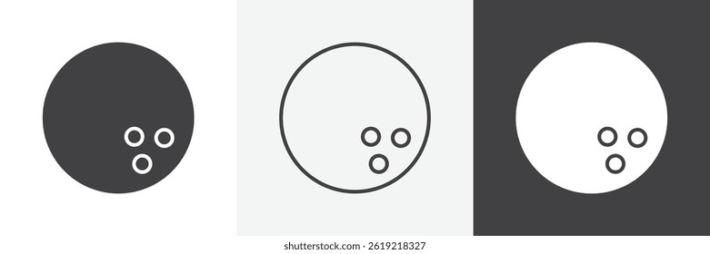 Bowling ball web vector icons