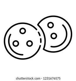 Bowling balls icon. Outline bowling balls vector icon for web design isolated on white background