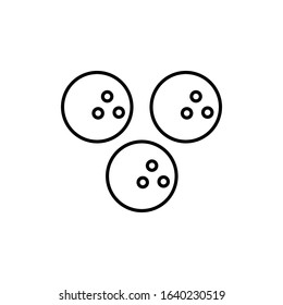 Bowling balls icon. Simple line, outline vector elements of prize icons for ui and ux, website or mobile application