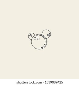 bowling balls vector icon