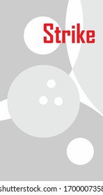 Banner de boliche con círculo geométrico gris. Diseñar un patrón abstracto con círculos, puntos. ilustración vectorial para medicina, tratamiento, cosmética. 