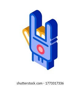 Vector de iconos de construcción de bolas. Signo isométrico del edificio isométrico del Bowling. ilustración de símbolo aislado de color