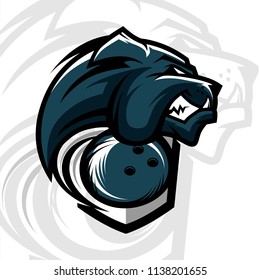  Bowling Bulldog Team Logo