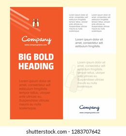 Bowling  Business Company Poster Template. with place for text and images. vector background