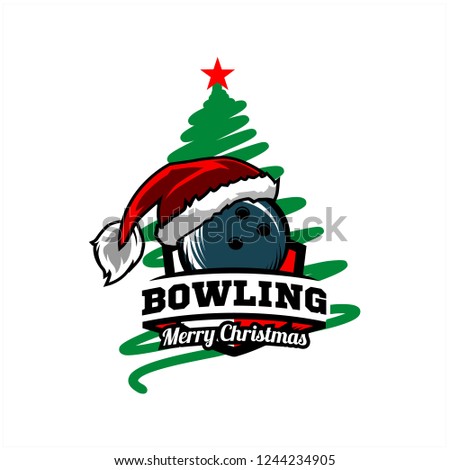  Bowling Christmas Tree Logo v0l. 02