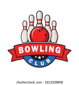 bowling club logos, emblems and design elements