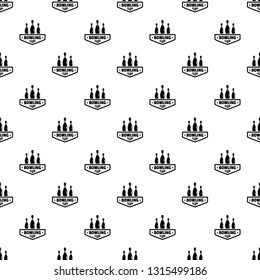 Bowling club pattern seamless vector repeat geometric for any web design