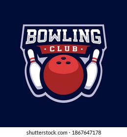 Bowling club sport logo design