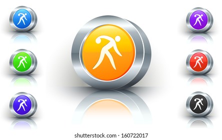 Bowling Color Button Set