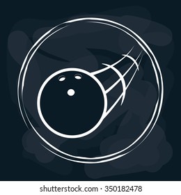 Bowling  concept with sport icons design, vector illustration 10 eps graphic.