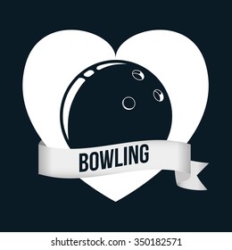 Bowling  concept with sport icons design, vector illustration 10 eps graphic.