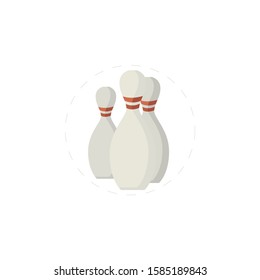 bowling cone vector icon. bowling cones vector icon. bowling cones vector icon. 