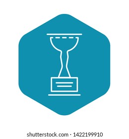Bowling cup icon. Outline bowling cup vector icon for web design isolated on white background