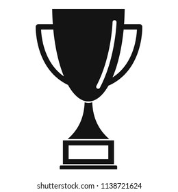 Bowling cup icon. Simple illustration of bowling cup vector icon for web design isolated on white background