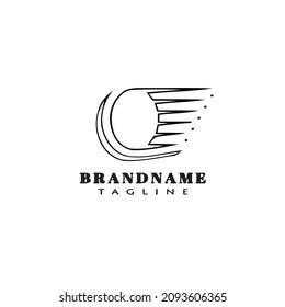 bowling cute logo icon design template black modern vector illustration