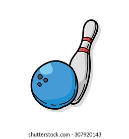 bowling doodle