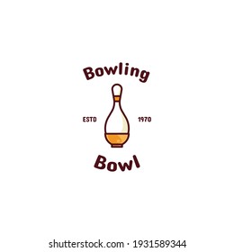 bowling | Dual meaning logo combination of food and other goods