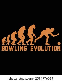 Bowling evolution graphic design for bowling lover