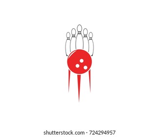 Bowling Fast Logo Design Template