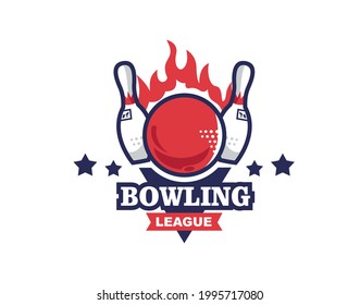 bowling fire logo for all types of teams and events