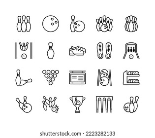 Juego de iconos de línea plana. Juego deportivo - caracoles con pelota. Simple ilustración vectorial plana para sitio web o aplicación móvil.