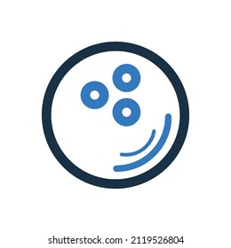 bowling game or bowl icon