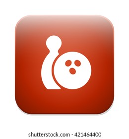 Bowling game icon.
