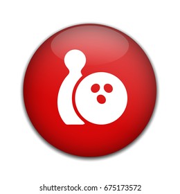 Bowling game icon.