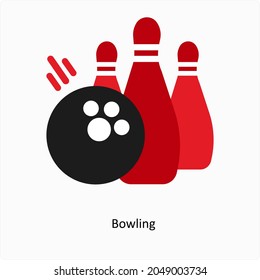 Bowling or Game Icon Concept