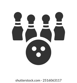 Bowling game icon, Vector Graphics