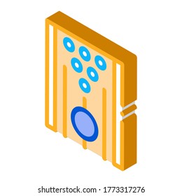 Bowling Game Icon Vector. Isometric Bowling Game isometric sign. color isolated symbol illustration