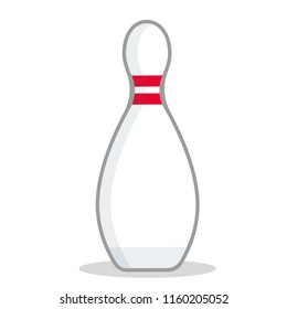 Bowling game pin ball. Vector illustration