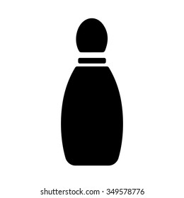 Bowling game sign icon.