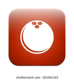 Bowling game sign icon.