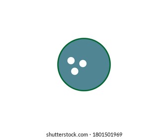 Bowling, game, strike icon. Vector illustration, flat design.