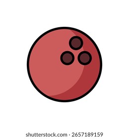 Icono de bolos. Ilustración vectorial de color.