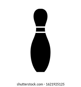 Bowling  icon design template, vector icon designed in flat style isolated on white background, solid icon vector design, can be used for web and various needs of your project