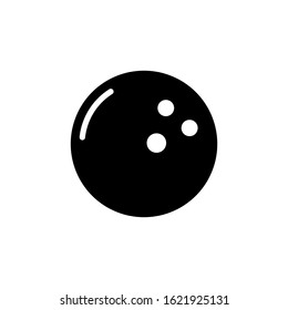 Bowling  icon design template, vector icon designed in flat style isolated on white background, solid icon vector design, can be used for web and various needs of your project
