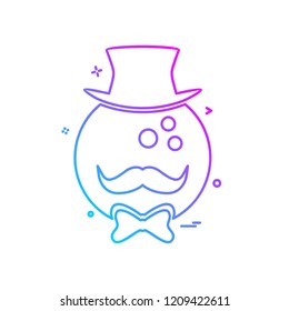 Bowling icon design vector