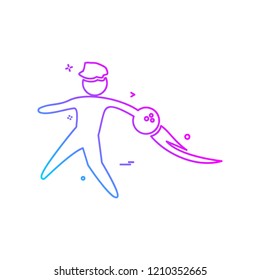 Bowling icon design vector