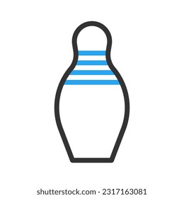 Bowling icon duocolor blue black colour sport illustration vector element and symbol perfect.