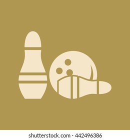 Bowling Icon. Eps-10.