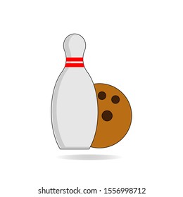 Bowling icon. flat illustration of Bowling vector icon. Bowling sign symbol