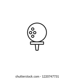 Bowling icon. Game symbol. Trendy Flat style for graphic design, Web site, UI. EPS10. - Vector illustration