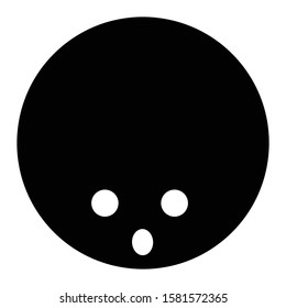 bowling icon glyph vector design