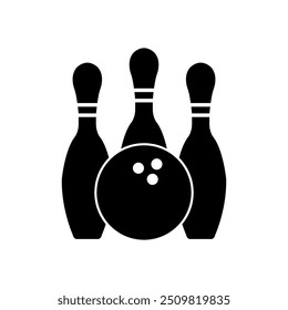 Bowlingsymbol auf Hintergrund