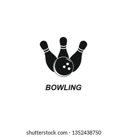Bowling icon illustration