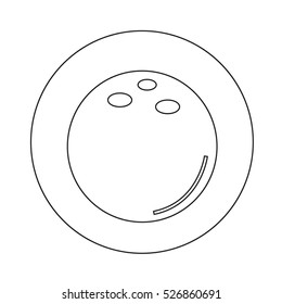 bowling icon illustration design